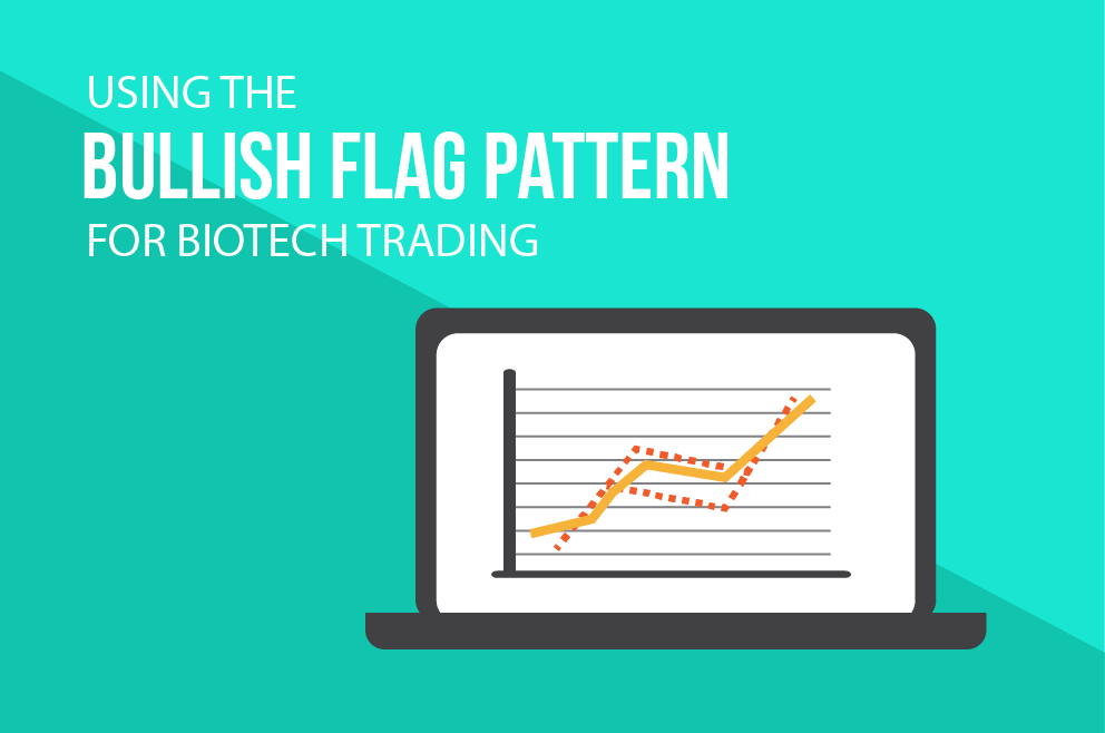Using bullish flag patterns for biotech trading