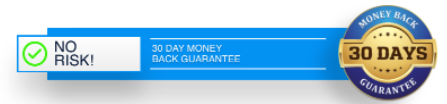 Money back guarantee seal