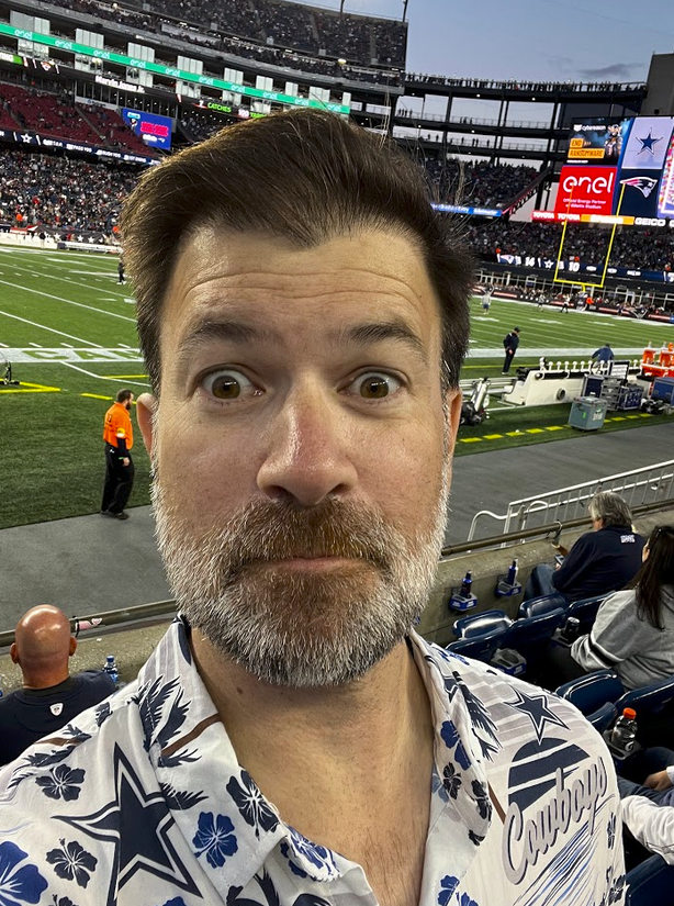 Jeff at a football game