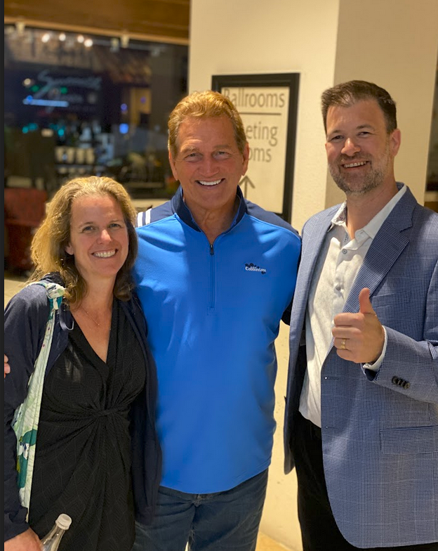 Jeff with Joe Theismann