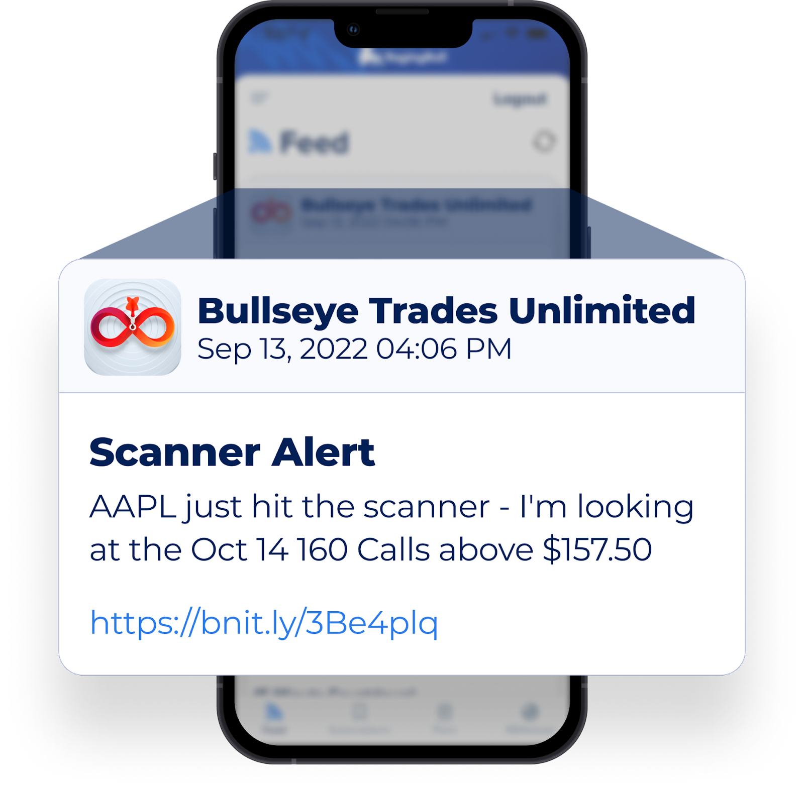 Bullseye trades scanner alert 