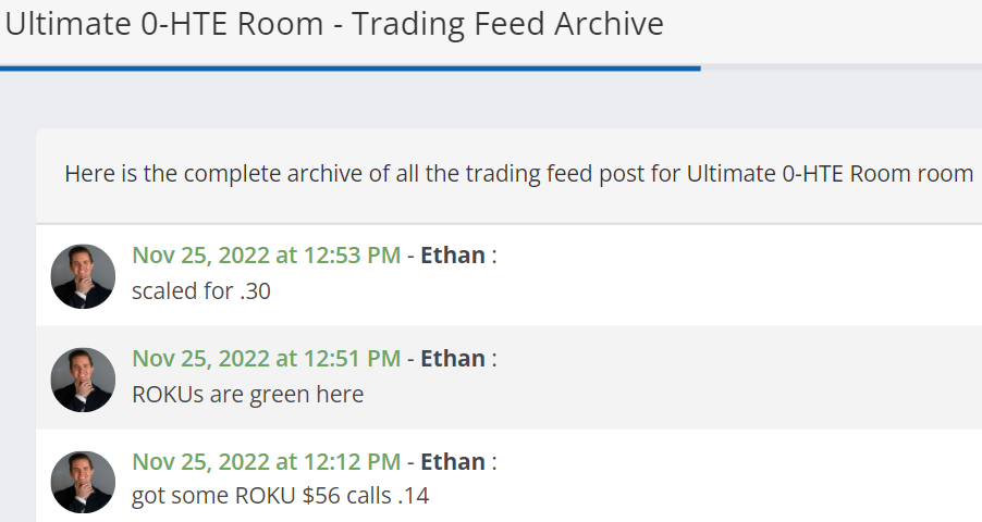 trading feed archive