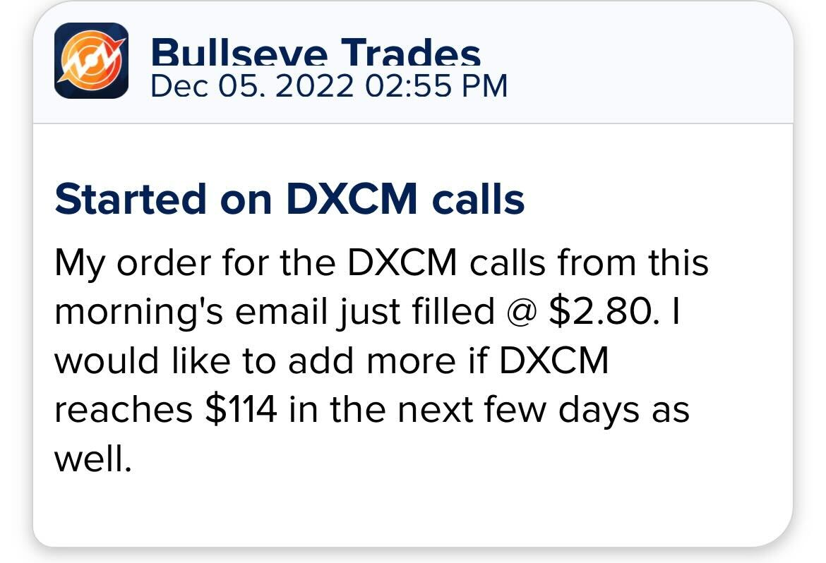 DXCM calls