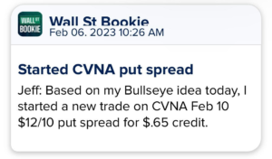 Wall street bookie alert