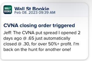 Wall street bookie alert